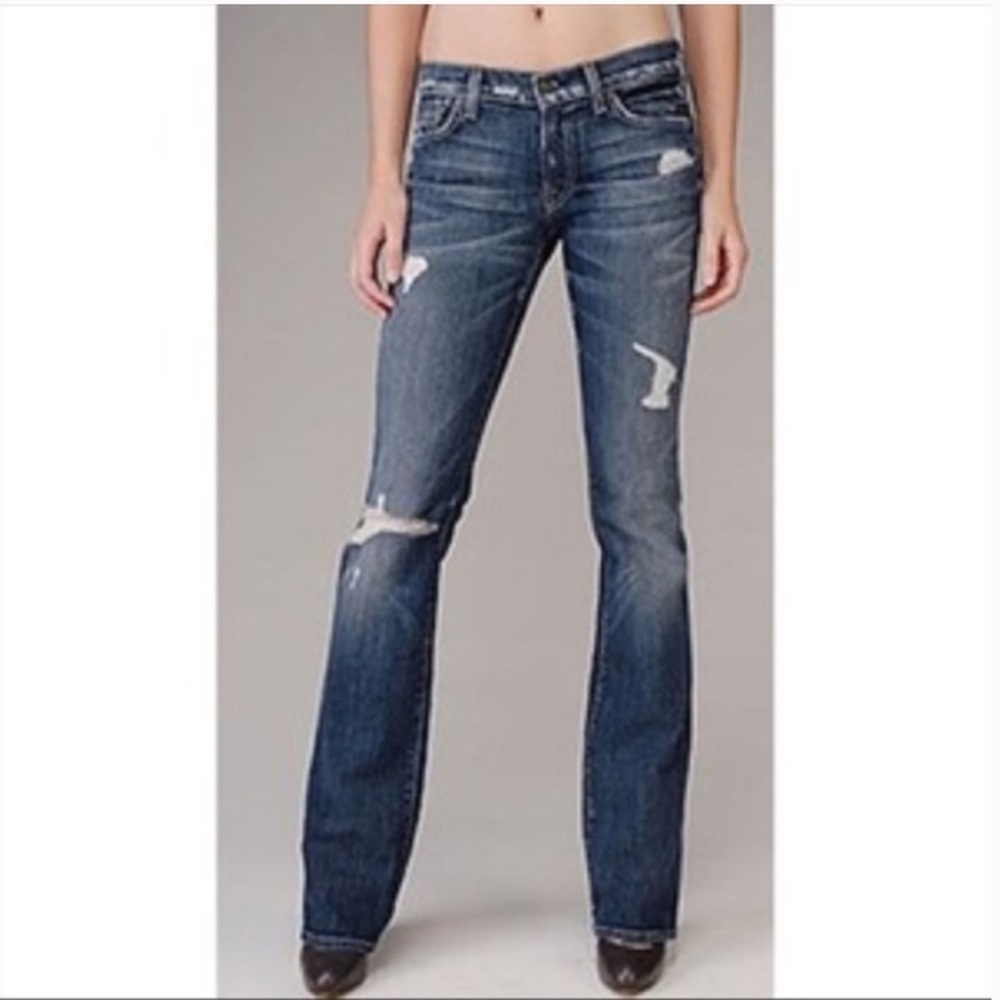 7 for all Mankind Distressed Like New 26 bootcut